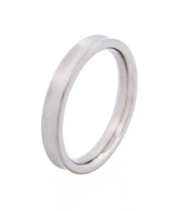 Alternative view of Polished Thin Stainless Steel Ring