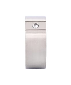 Stainless Steel Ring with Cubic Zirconia In Centre