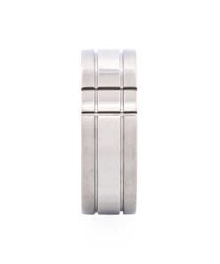 Brushed and Polished Stainless Steel Ring