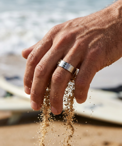 Alternative view of Stainless Steel & Marcasite Ring