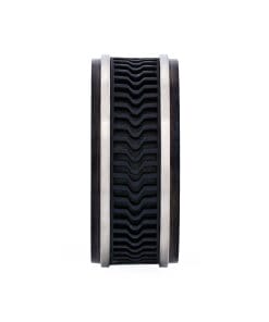 Alternative view of Brushed Stainless Steel & Ion Plated Black with Rubber Tread Ring
