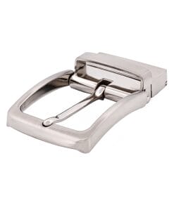 Brushed Nickel Reversible Belt Buckle