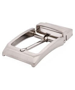 Brushed Silver Reversible Belt Buckle