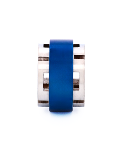 Alternative view of Steel Ion Plated Blue Bead