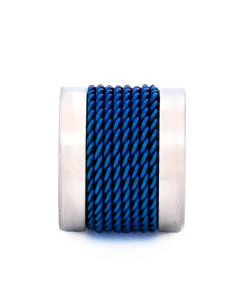 Alternative view of Steel Ion Plated Blue Bead
