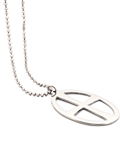 Alternative view of Oval Cross Chain Pendant