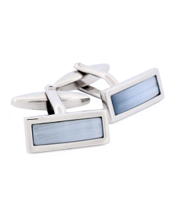 Alternative view of Light Grey Cat's eye Cufflinks