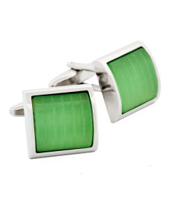 Alternative view of Green Cat's eye Cufflinks