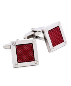 Alternative view of Pink enamel Cufflinks