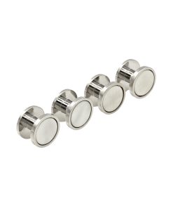 Alternative view of Rhod/White Rnd Screw(Set of 4)