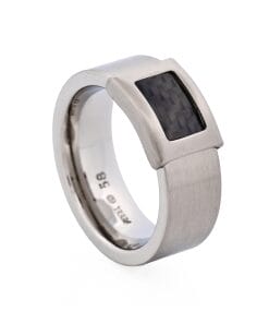 Cudworth Stainless Steel and Carbon Fibre Ring