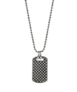 Sterling Silver Oxidised Dog T