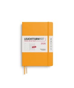 Weekly Planner & Notebook Medium (A5) 2026, Rising Sun