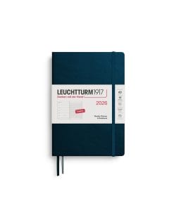Weekly Planner & Notebook Medium (A5) 2026, Deep Sea