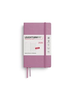 Weekly Planner & Notebook Pocket (A6) 2026, Dusty Rose