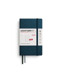 Weekly Planner & Notebook Pocket (A6) 2026, Deep Sea