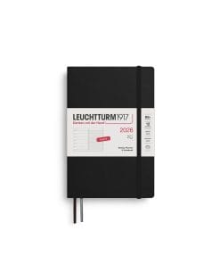 Weekly Planner & Notebook Paperback (B6+) 2026, Softcover, Black