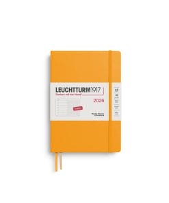 Weekly Planner & Notebook Dotted Medium (A5) 2026, Rising Sun