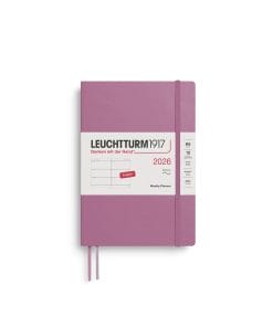 Weekly Planner Medium (A5) 2026, Softcover, Dusty Rose