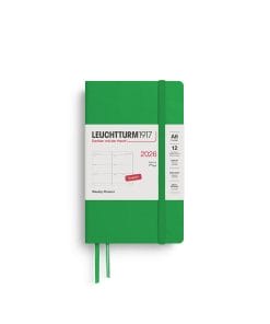 Weekly Planner Pocket (A6) 2026, Softcover, Spring Leaf