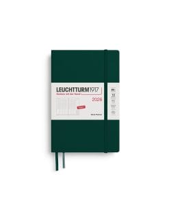 Week Planner Paperback (B6+) 2026, Forest Green