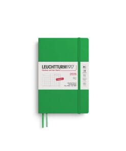 Monthly Planner & Notebook Paperback (B6+) 2026, 16 Months, Softcover, Spring Leaf