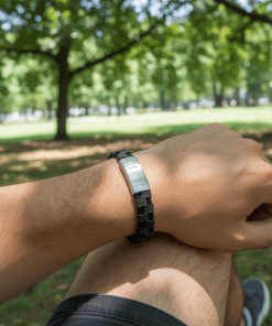 Alternative view of Braided Italian Leather Bracelet