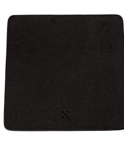 Alternative view of LEGENDÄR Leather Coaster DRYNK - black