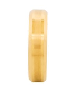 Alternative view of Cudworth Brushed Gold Ion Plated Tungsten Ring - Imperial Band
