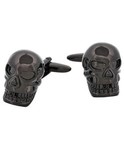 Black plated Skull Cufflinks