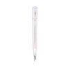 800-44 | Cudworth Vertical view of a silver fountain pen with a knurled grip against a white background, nib at the bottom
